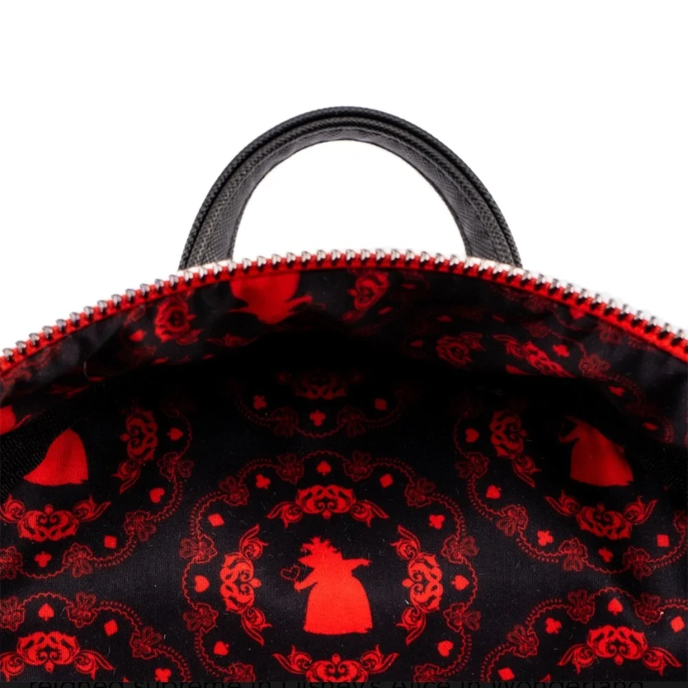 Loungefly Disney Villains Scenes Series Queen Of Hearts Mini Backpack and Wallet